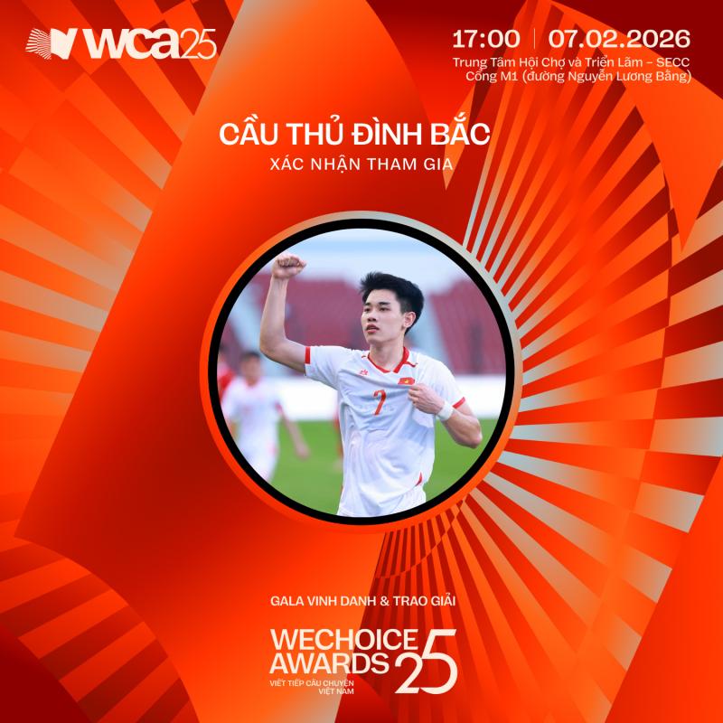 Cầu thủ Đình Bắc, BLV Tạ Biên Cương sắp đổ bộ WeChoice Awards 2025- Ảnh 1.