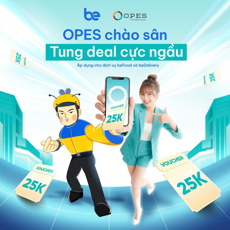Bảo hiểm số OPES tặng voucher 25.000 cho người dùng gọi xe trên BE- Ảnh 1.