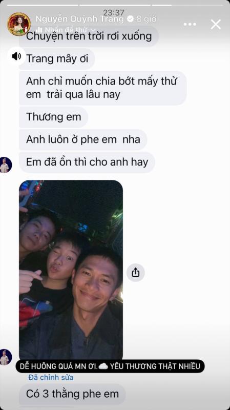 Lộ tin nhắn Chang Mây được 1 nam ca sĩ đang hot nói 