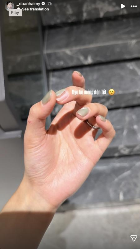 "Kiếp nạn" ngày 29 Tết của Doãn Hải My: Hỏng bộ nail mới làm, còn bị chê không xây nhà mới cho bố mẹ chồng?- Ảnh 2.