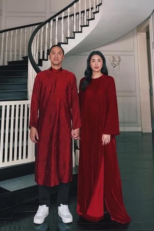 Đến hẹn lại lên: Tăng Thanh Hà và chồng doanh nhân diện áo dài, nắm chặt tay ngày mùng 1 Tết!- Ảnh 5.