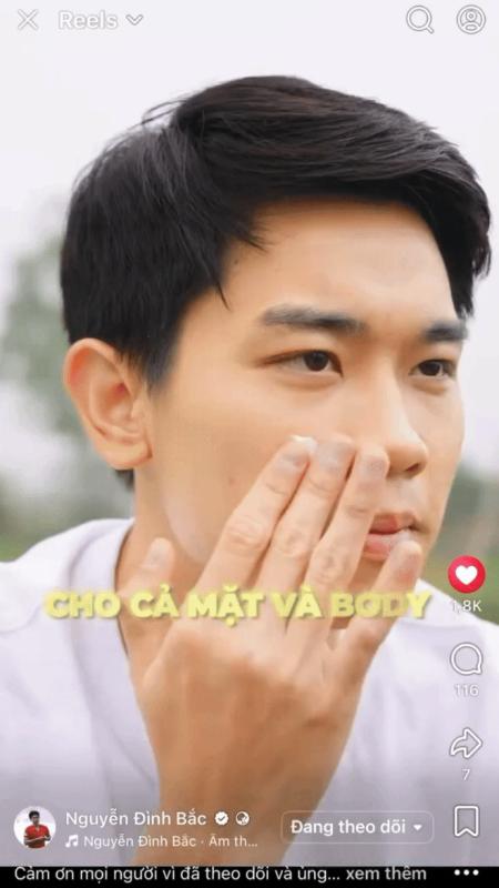 Dân mạng cười ngất khi Đình Bắc quảng cáo kem chống nắng mà nhìn đơ hơn cả AI- Ảnh 3.