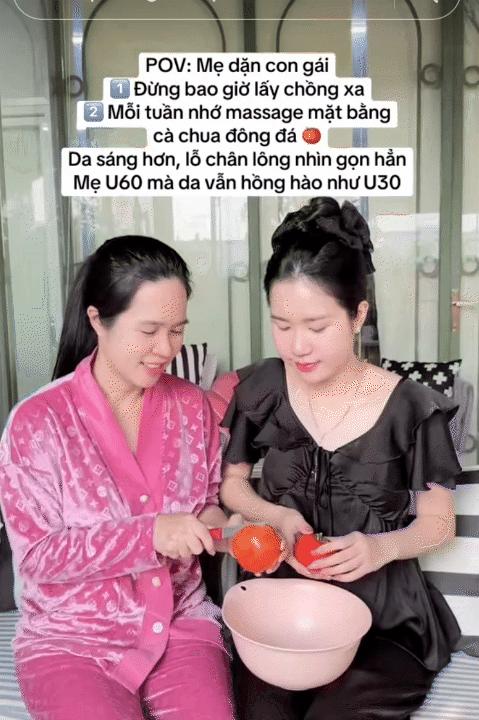 Mẹ và con gái lăn 2 loại quả đông đá lên mặt, giúp trắng da và se khít lỗ chân lông- Ảnh 1.