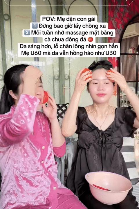 Mẹ và con gái lăn 2 loại quả đông đá lên mặt, giúp trắng da và se khít lỗ chân lông- Ảnh 2.