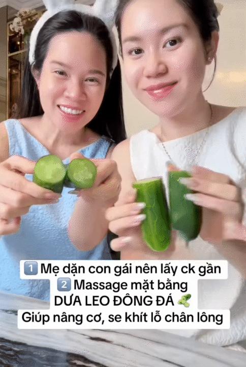Mẹ và con gái lăn 2 loại quả đông đá lên mặt, giúp trắng da và se khít lỗ chân lông- Ảnh 4.