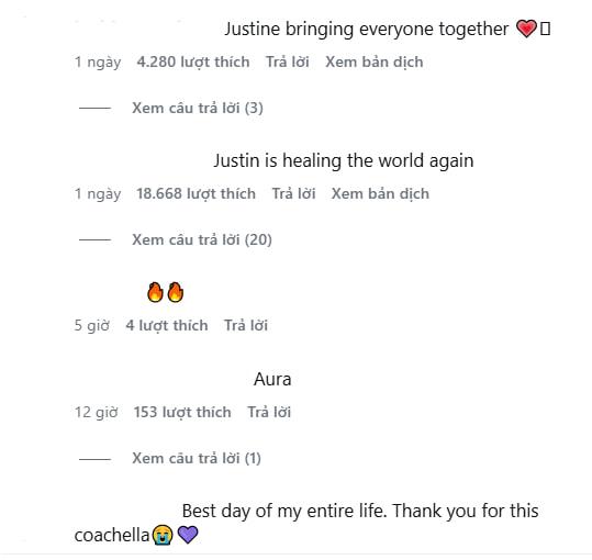 131 triệu lượt xem Justin Bieber hát karaoke ở Coachella, gần 30 năm chưa ai làm được điều này- Ảnh 4.