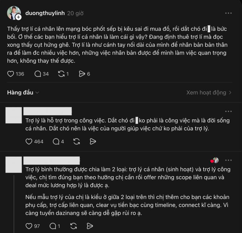 1 Hoa hậu Vbiz phát ngôn đến drama trợ lý hot nhất Threads, netizen phát quạo: "Chị nói chị có nghĩ không vậy?" - Ảnh 1.