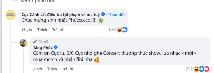 Fanpage Cục Cảnh sát điều tra tội phạm về ma túy bất ngờ gọi tên Tăng Phúc- Ảnh 1.