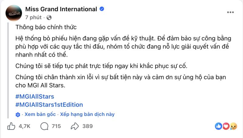 Chung kết Miss Grand All Stars: Khán giả phát bực vì xem quảng cáo hơn nửa tiếng- Ảnh 1.