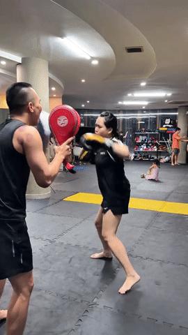 Trúc Anh (Mắt Biếc) rã rời sau buổi tập boxing hùng hục, thế mới thấy lấy lại vibe "nàng thơ" đâu có dễ dàng!- Ảnh 4.
