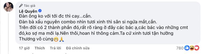 Lệ Quyên lại đáp trả thô tục- Ảnh 1.