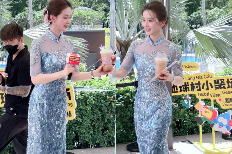 Mỹ nhân cổ điển đẹp nhất Trung Quốc đang ở Hà Nội: Visual bùng nổ dã man, rạng rỡ bất chấp nắng nóng kỷ lục- Ảnh 4.