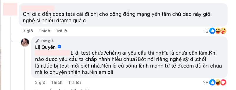 Câu trả lời của Lệ Quyên khi bị khán giả yêu cầu đến cơ quan chức năng kiểm tra chất kích thích- Ảnh 1.