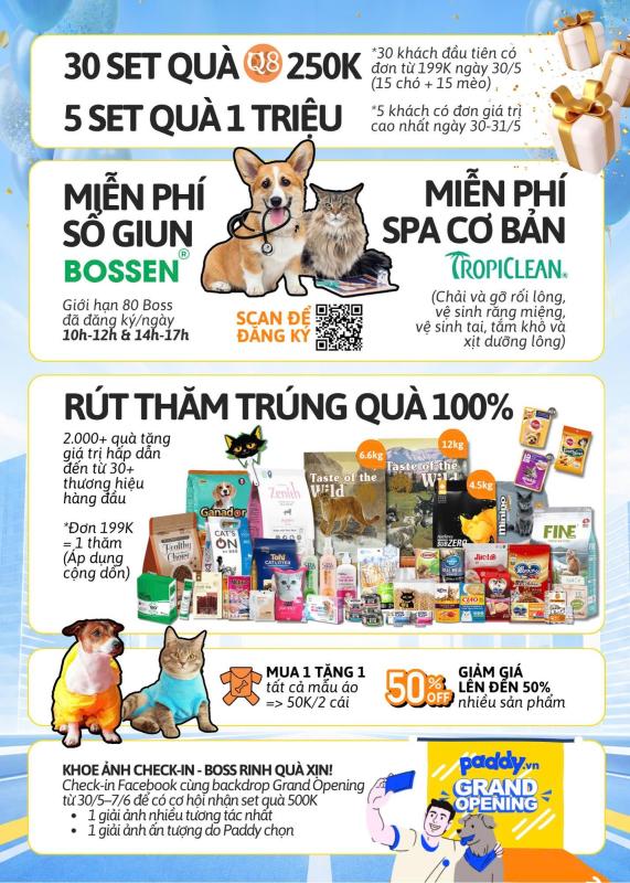 Paddy Pet Shop khai trương Chi nhánh 5: Cửa hàng mới toanh - săn nhanh deal xịn- Ảnh 2.