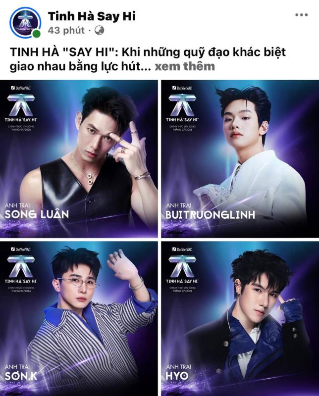 Tinh Hà Say Hi chính thức công bố dàn cast: Những cái tên đầu tiên lộ diện, toàn Anh Trai hot mùa 1 - 2 trở lại - Ảnh 1.