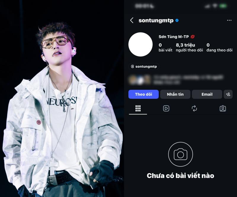 Sơn Tùng M-TP mất 200.000 người theo dõi sau khi ẩn toàn bộ bài đăng Instagram - Ảnh 1.