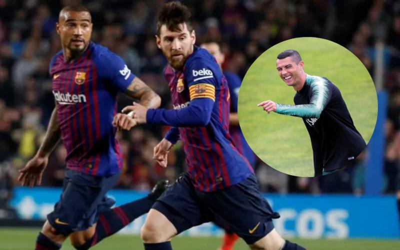 Kevin-Prince Boateng thừa nhận "dối lòng" khen Messi hay nhất để được gia nhập Barcelona, Ronaldo lập tức vào thả icon cười cợt!- Ảnh 1.