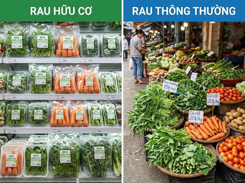 Nên mua rau hữu cơ hay rau thông thường?- Ảnh 1.