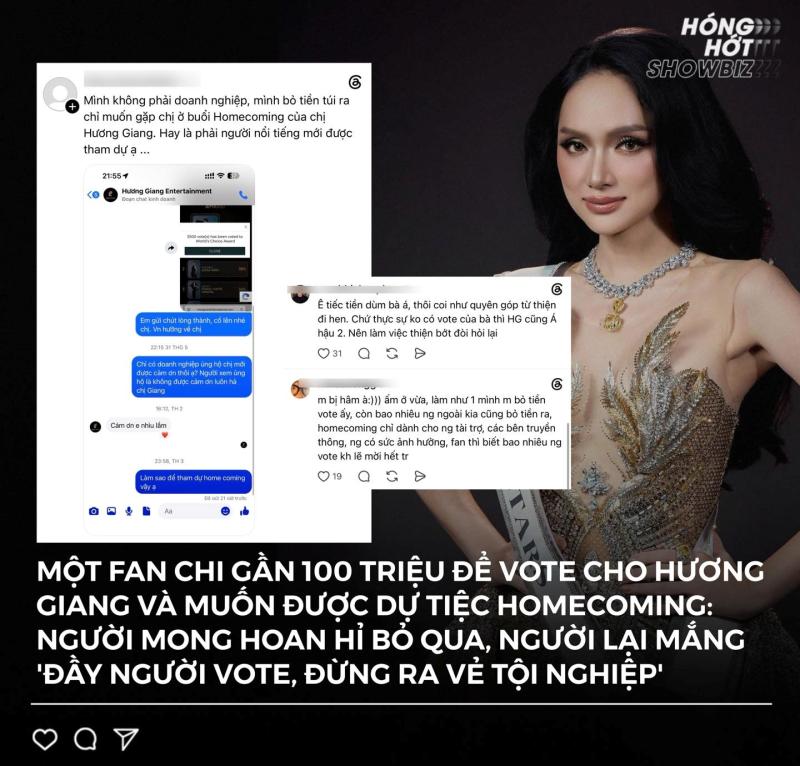 Hương Giang chính thức lên tiếng vụ fan chi gần 100 triệu đồng để vote nhưng vẫn bị ngó lơ, không mời dự tiệc  - Ảnh 1.
