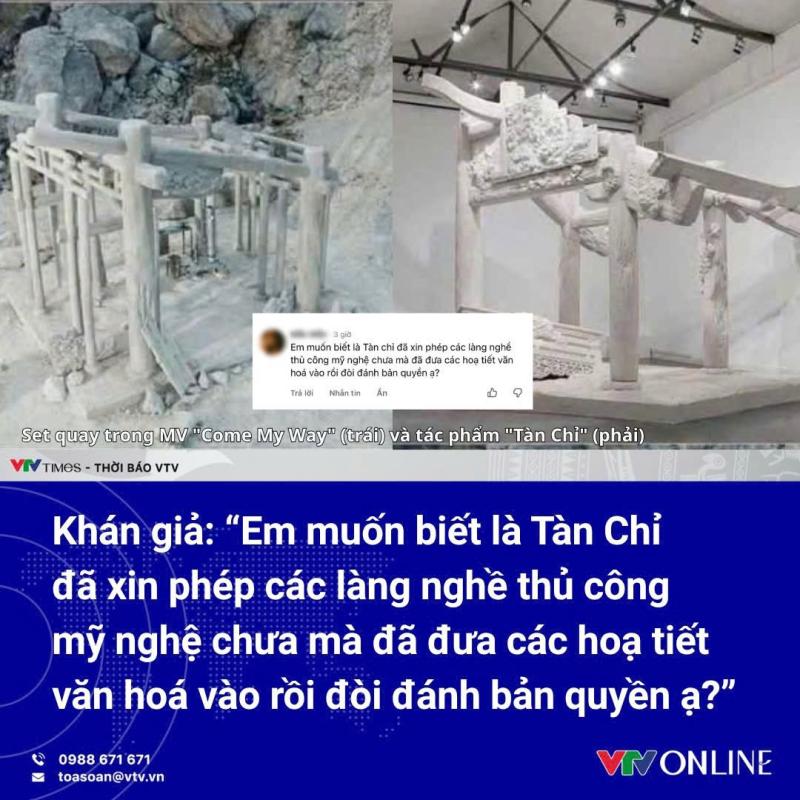 Fanpage Báo Điện tử VTV hỏi hộ netizen: “Tàn Chỉ xin phép các làng nghề thủ công chưa mà đưa họa tiết văn hóa vào rồi đòi đánh bản quyền?”- Ảnh 1.