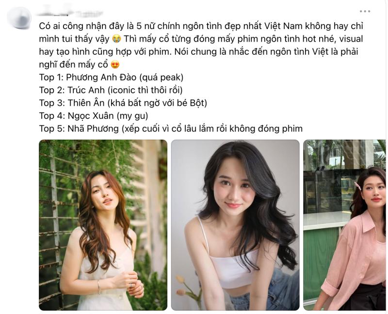 5 nữ thần ngôn tình đẹp nhất Việt Nam: Nhã Phương xếp sau Trúc Anh, hạng 1 ai thấy cũng muốn yêu- Ảnh 1.