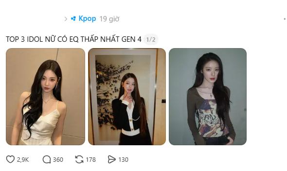 “3 mỹ nhân EQ thấp nhất showbiz”: Công chúa Kpop chưa bị ghét bằng ca sĩ này- Ảnh 1.