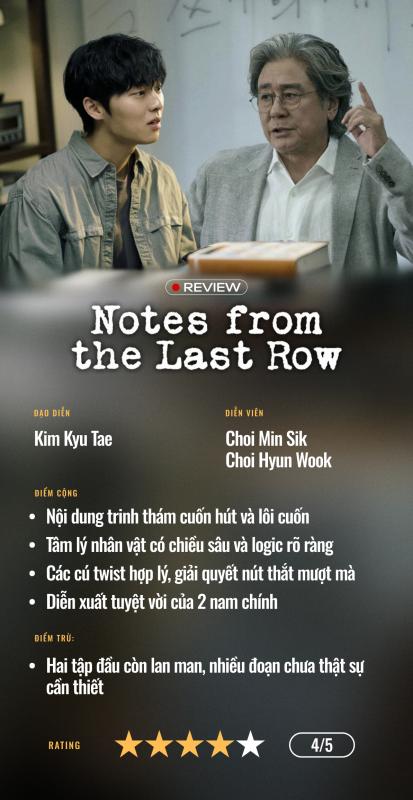 Notes From The Last Row: Mê cung tâm lý với chuỗi twist liên hoàn, kết thúc không ai ngờ tới!- Ảnh 7.
