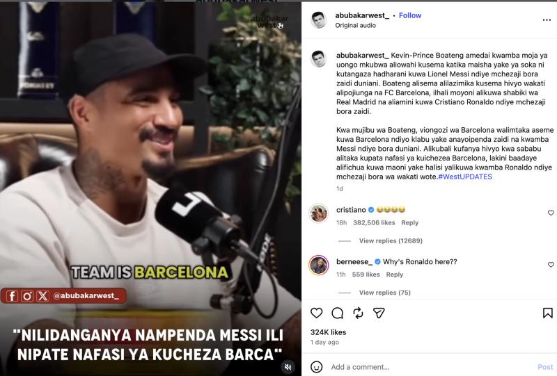 Kevin-Prince Boateng thừa nhận "dối lòng" khen Messi hay nhất để được gia nhập Barcelona, Ronaldo lập tức vào thả icon cười cợt!- Ảnh 2.