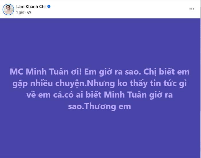 Lâm Khánh Chi gây hoang mang: "MC Minh Tuân ơi, em giờ ra sao?"- Ảnh 1.