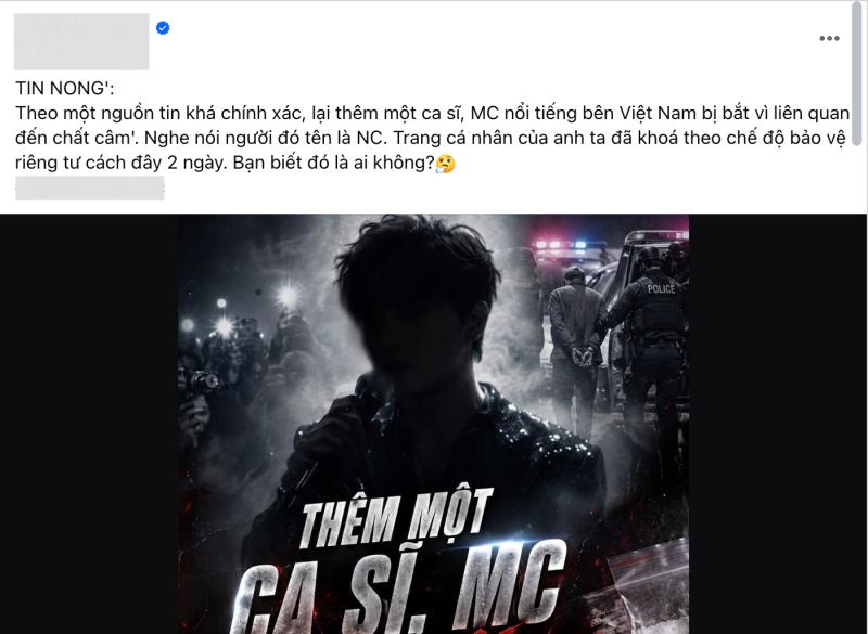 Xôn xao tin ca sĩ N.C bị bắt- Ảnh 1.