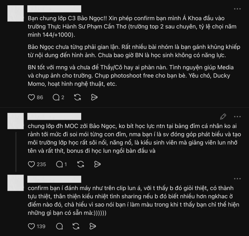 Bạn cùng lớp tiết lộ sự thật về chuyện học hành của Bảo Ngọc sau drama dùng AI sửa thư mời trúng tuyển- Ảnh 2.