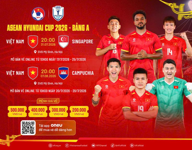 Mở bán vé xem đội tuyển Việt Nam trên sân Mỹ Đình tại ASEAN Cup  - Ảnh 1.