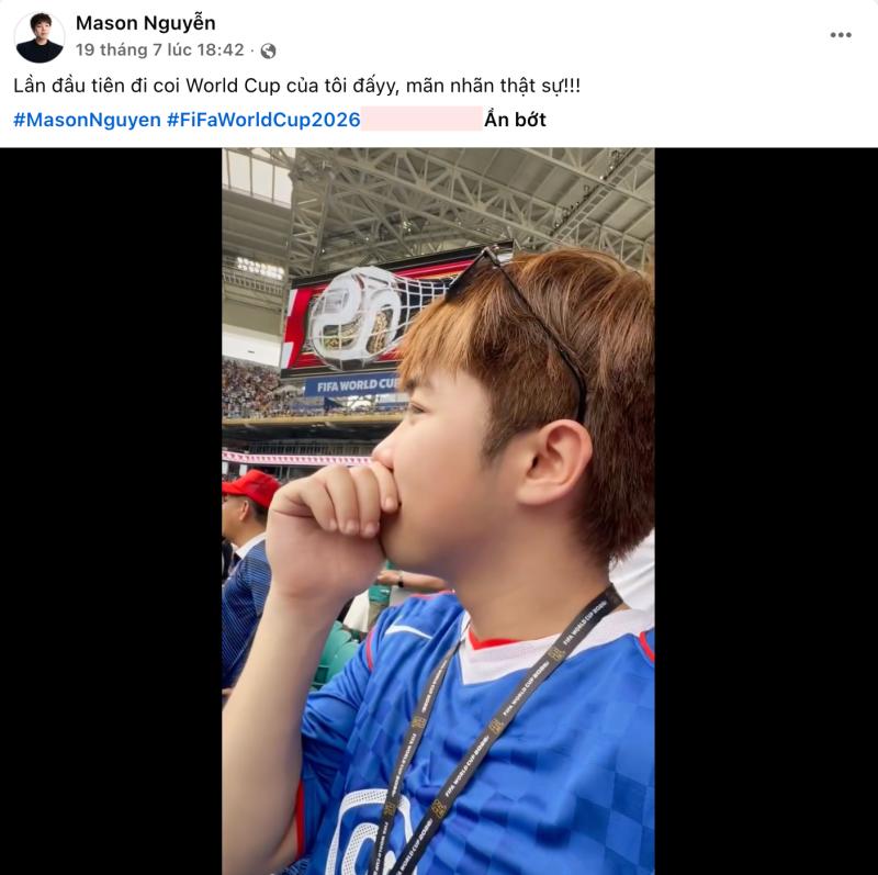 Cùng sang Mỹ xem World Cup, Mason Nguyễn vướng tranh cãi thua xa HIEUTHUHAI- Ảnh 8.