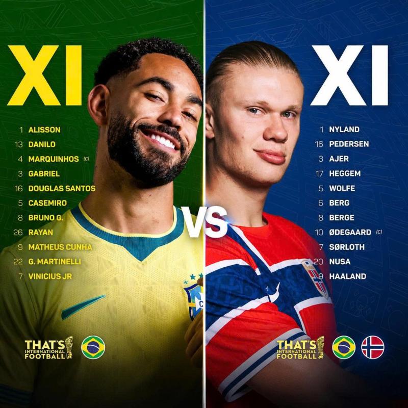 Diễn biến Brazil vs Na Uy: VÀO RỒI! Haaland mở tỉ số 1-0 cho Na Uy - Ảnh 2.