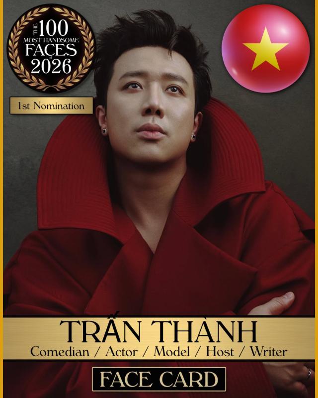 Trấn Thành được đề cử gương mặt đẹp nhất thế giới- Ảnh 1.