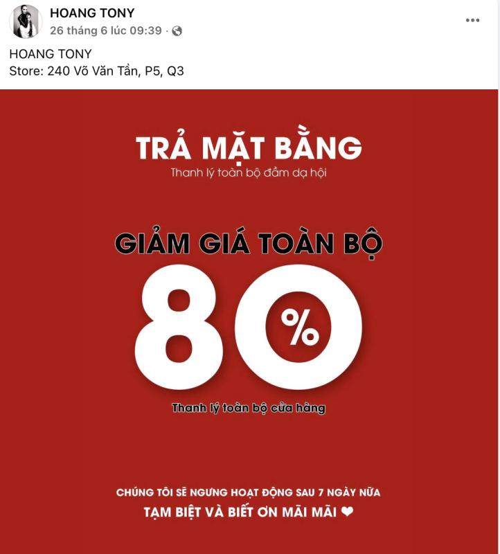 Chuyện gì đang xảy ra với NTK Hoàng Tony?- Ảnh 2.