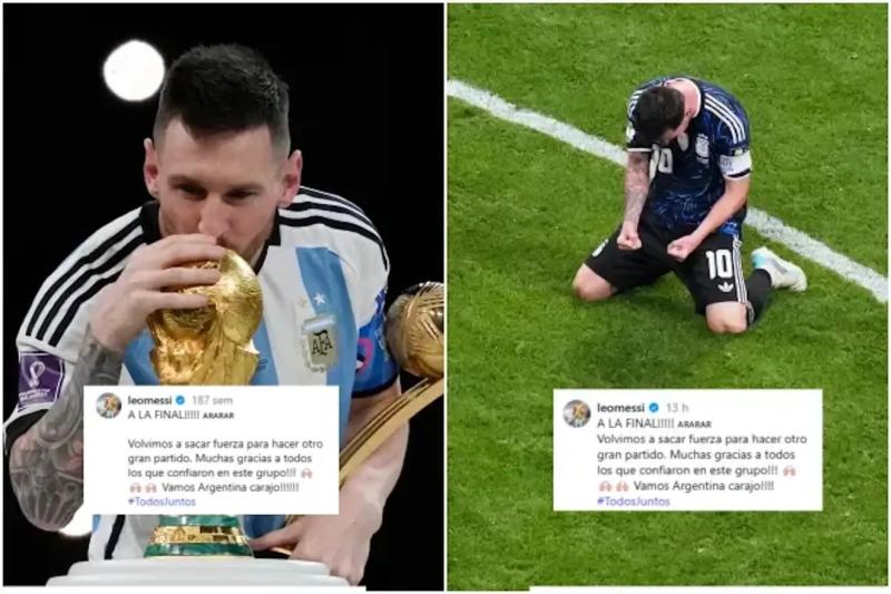 Xôn xao cách Messi ăn mừng trên MXH sau chiến thắng tuyển Anh: Giống hệt 4 năm trước, là bùa may mắn hay đơn giản là GOAT quá "low-tech"?- Ảnh 1.