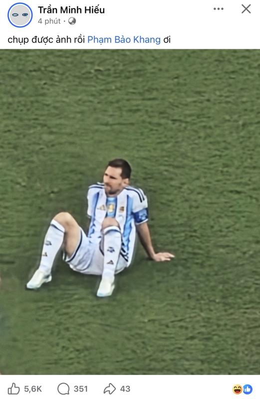 HIEUTHUHAI bắt cận cảnh Messi thất thần sau trận thua, Mỹ Tâm chỉ nói 1 câu về huyền thoại Argentina- Ảnh 1.