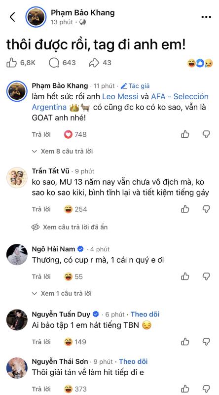 HIEUTHUHAI bắt cận cảnh Messi thất thần sau trận thua, Mỹ Tâm chỉ nói 1 câu về huyền thoại Argentina- Ảnh 2.