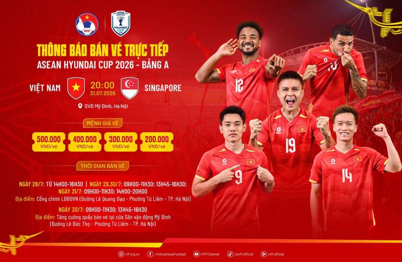Mua vé trực tiếp xem Việt Nam đấu Singapore ở ASEAN Cup ở đâu?- Ảnh 1.
