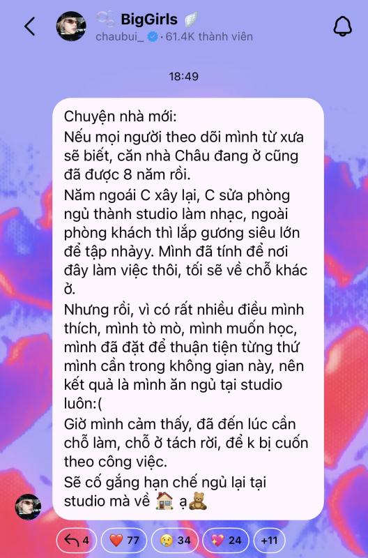 Châu Bùi đi tìm tổ ấm mới- Ảnh 1.