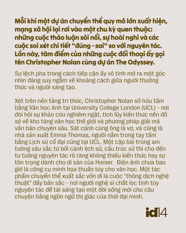 Hãy để Nolan kể Odyssey của chính mình- Ảnh 1.