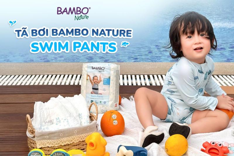 Mùa hè sành điệu của con: Tã bơi Bambo Nature, nhẹ tênh dưới nước! - Ảnh 1.