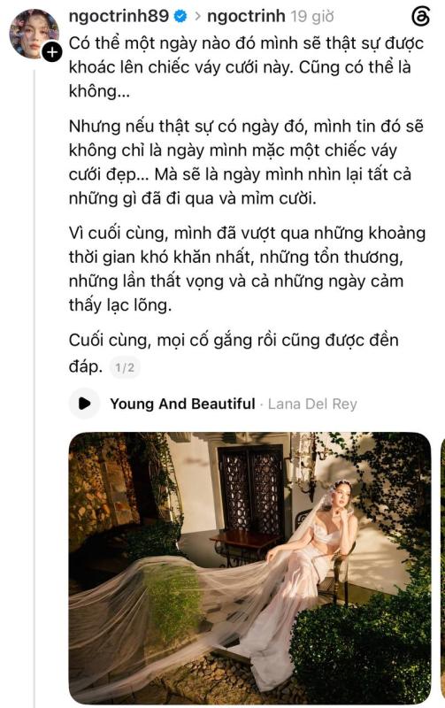 Ngọc Trinh nói thẳng về đám cưới- Ảnh 1.