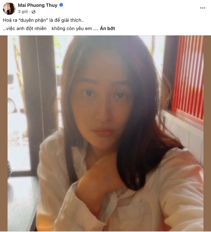 Mai Phương Thuý và bạn trai bí ẩn gặp trục trặc?- Ảnh 1.