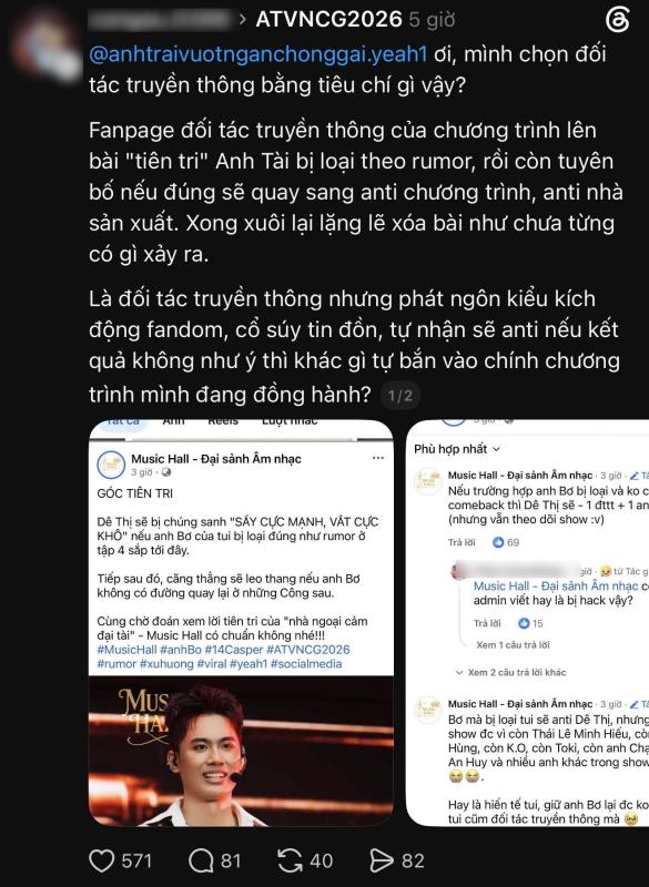 Bài đăng chỉ tồn tại hơn 3 tiếng rồi bị xóa về Anh trai vượt ngàn chông gai nhưng đủ khiến cộng đồng fan "dậy sóng"- Ảnh 1.