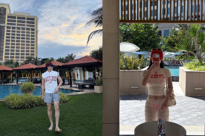 Cặp đôi Vbiz tưởng đã toang nay nghi vấn du lịch làm lành, bộ ảnh ở resort để lộ chi tiết đáng ngờ- Ảnh 2.