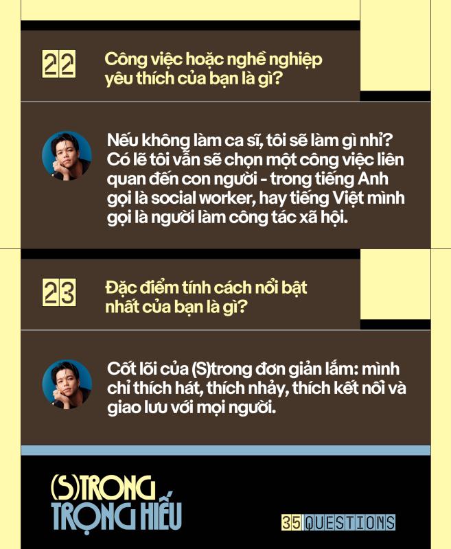 35 Questions x (S)trong Trọng Hiếu: “Tôi chỉ là một đứa trẻ đang ở trọ trên thế gian”  - Ảnh 46.