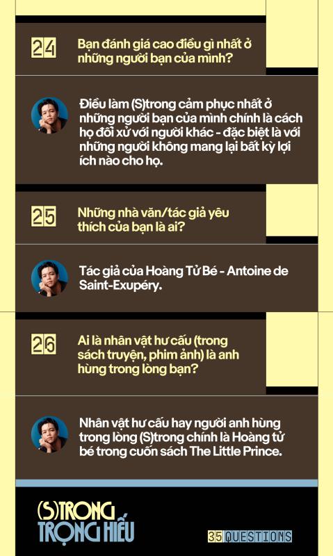 35 Questions x (S)trong Trọng Hiếu: “Tôi chỉ là một đứa trẻ đang ở trọ trên thế gian”  - Ảnh 51.