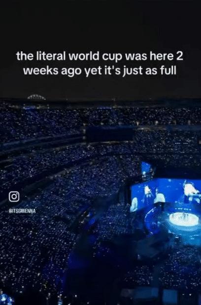 Sân Chung kết World Cup "thay áo" rực rỡ vì BTS: 90.000 người phủ kín khán đài, đẳng cấp nhóm nhạc toàn cầu là đây chứ đâu!- Ảnh 2.
